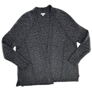 J. Jill Pure Jill | Cardigan Sweater Marled Gray Open Front‎ Size Small